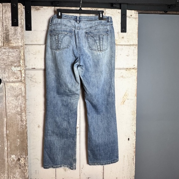 DKNY Women's Blue Jeans Bootcut Mid Rise‎ Size 12 / 32x30 - Picture 3 of 11